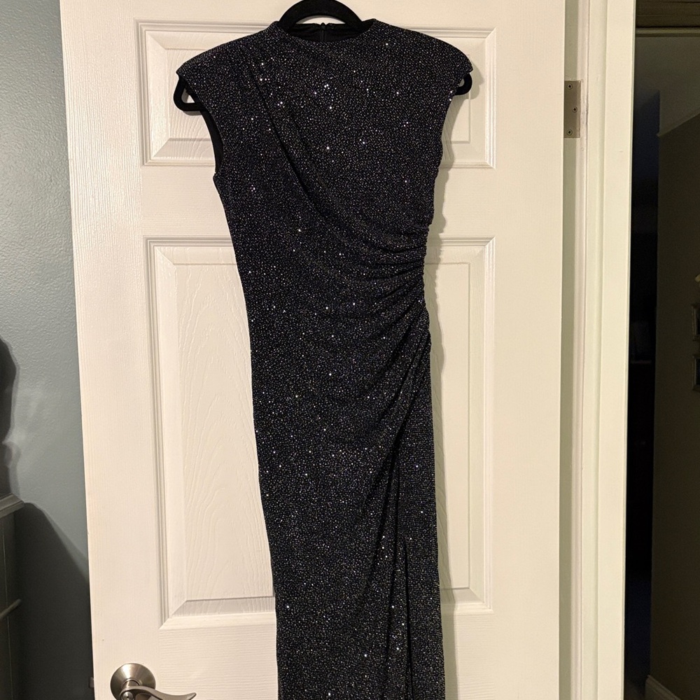 Elegant Black Glitter Dress